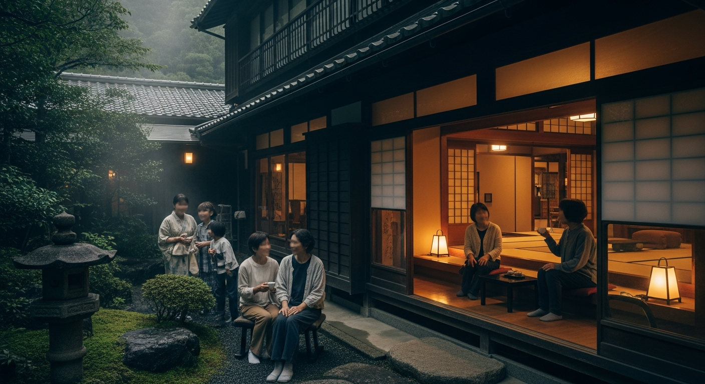 癒しと体験の里山民宿の風景